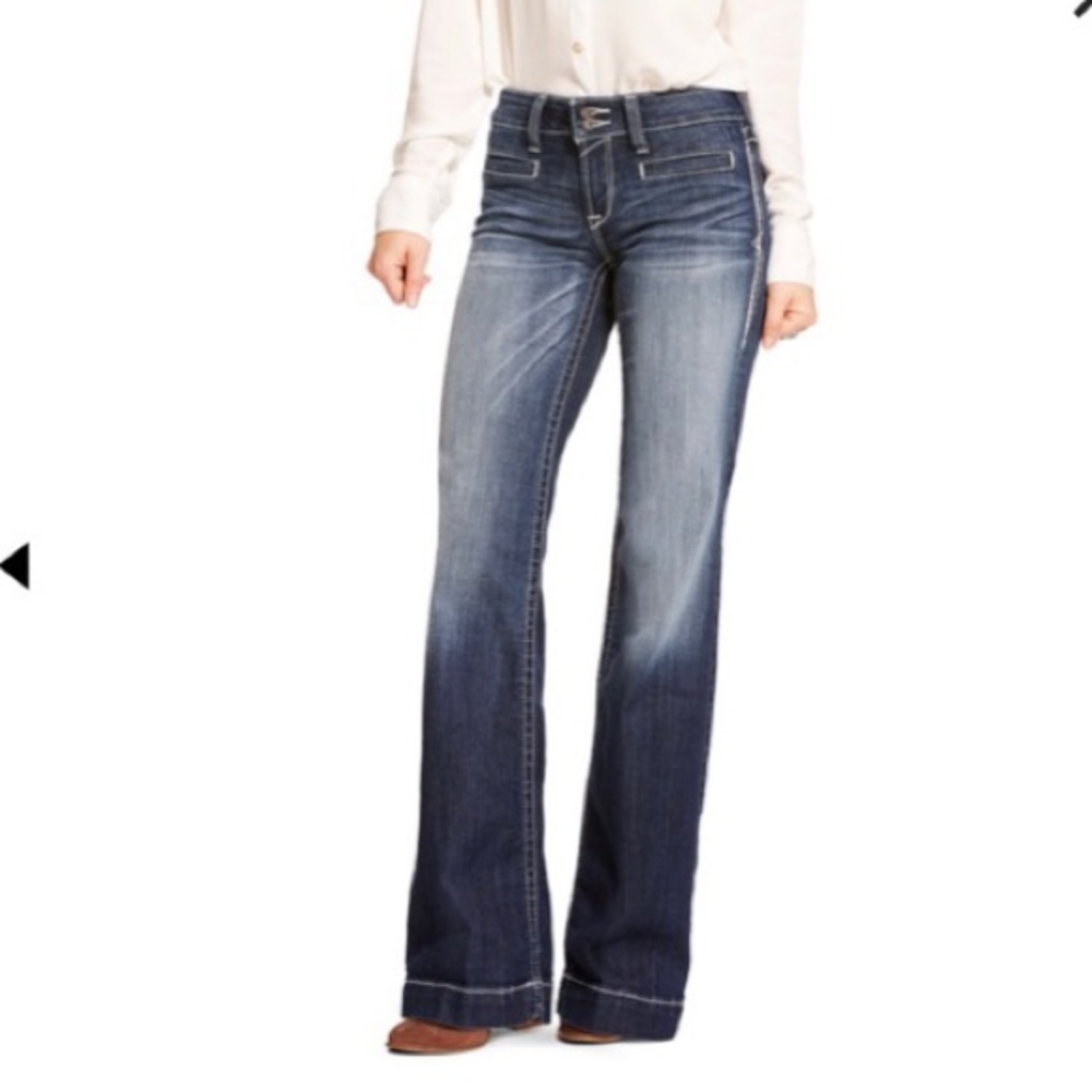 Ariat wide leg “trouser” jean 27 Long